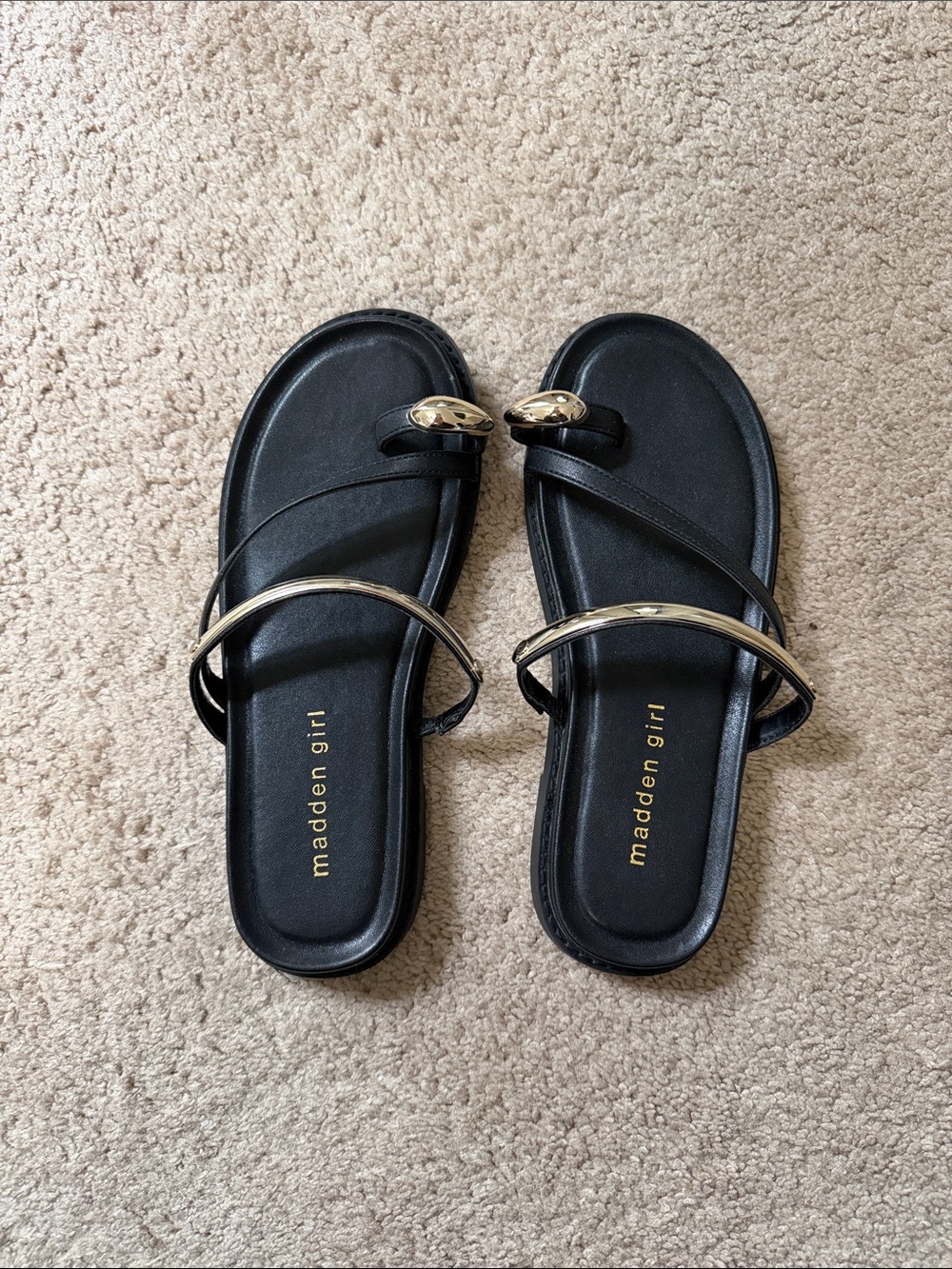 Madden Girl Black Caribbean Sandals